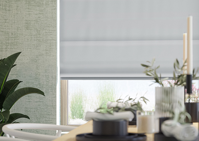 Menton, Signal Grey - Twist&Fit Roman Blind - Image 5
